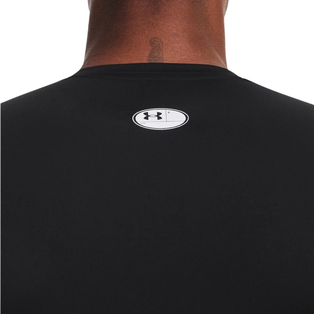 UNDER ARMOUR • Men’s HeatGear® Black Short Sleeve Compression Shirt - Picture 4 of 6
